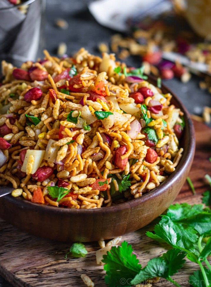 bhel puri (+video), mumbai style bhelpuri recipe cooking with sapana